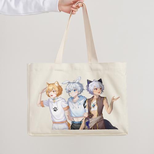 【凯×泽×荷 春日漫游】局部印加厚纯棉横款帆布包